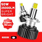 Светодиодная фара H11 25000LM 100W 360CSP 4300K 6000K 8000K LED 9012 HIR2 H7 H1 H4 H8 H9 9005 HB3 9006 HB4 Прямая поставка