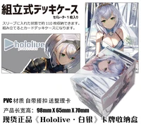 anime hololive shirogane noel tabletop card case japanese game storage box case collection holder gifts cosplay