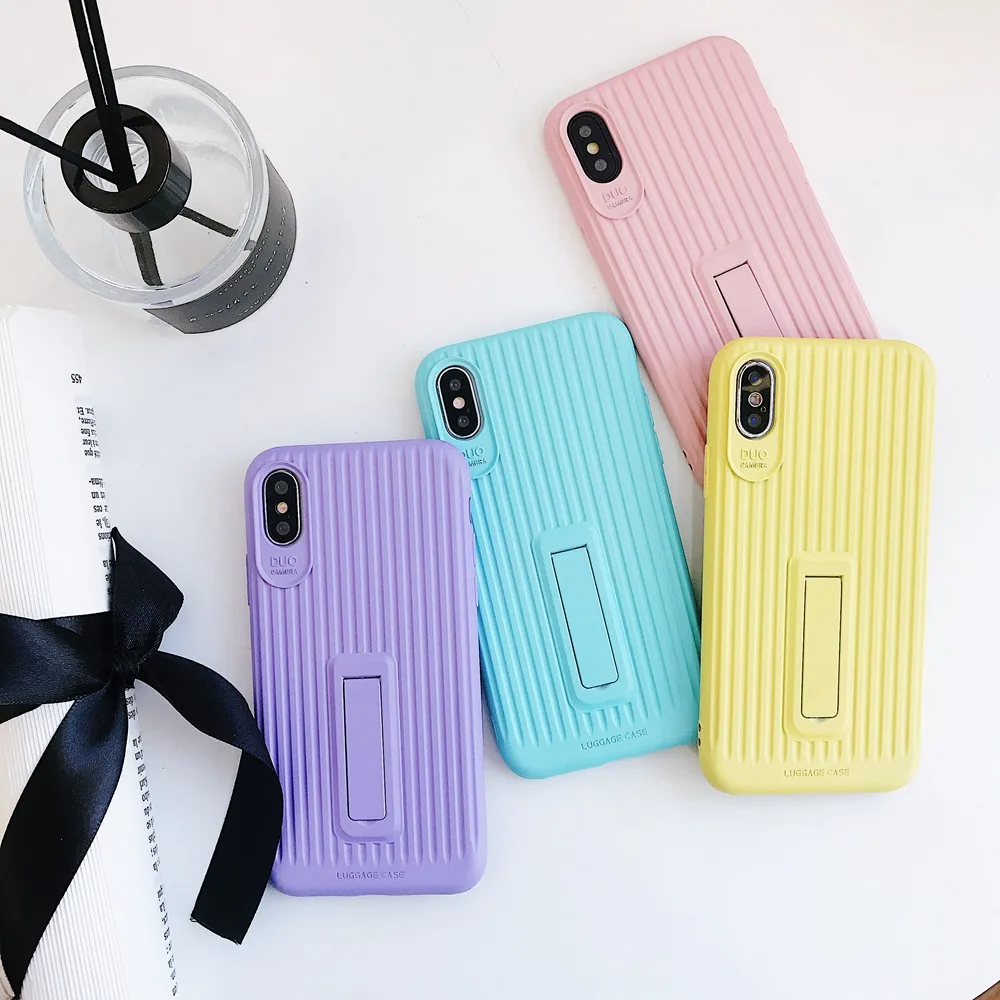Оригинальный мягкий чехол из ТПУ с кронштейном для телефона Iphone X XR XS Max