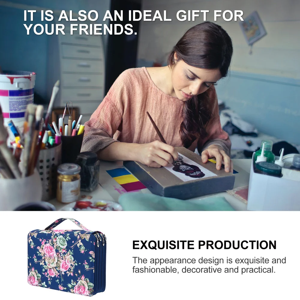 

Drawing Pencils Pouch Multi-purpose Stationery Pouch Durable Drawing Pencil Bag