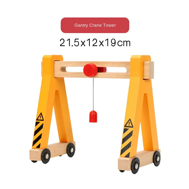 Подвесная башня поезд трек аксессуары Магнитная коляска игра сцена украшение