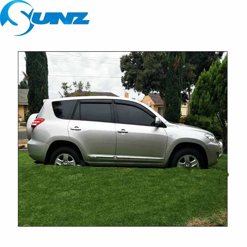 Дефлектор окон для Toyota rav4 2009-2013 Черный Автомобильный Дверной козырек для Toyota rav4 2009 2010 2011 2012 2013 Аксессуары SUNZ