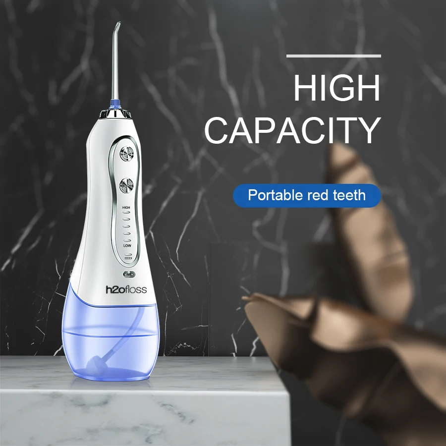 H20floss 5 режимов ирригатор для полости рта портативный водный ирригатор зубная нить USB перезаряжаемая струя воды 300 мл очиститель зубов