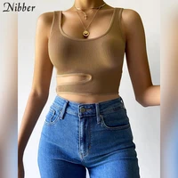 nibber vintage patchwork low hals hole trim cropped tops sashes e meisje 90s mode spaghetti ruches cami top indie esthetiek tank