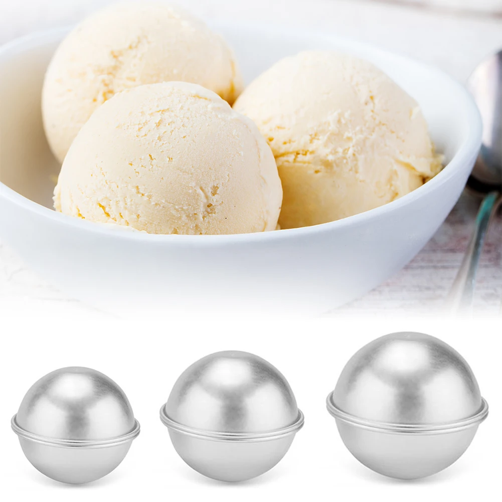 

6PCS Round Aluminium Alloy Bath Bomb Molds DIY Tool Bath Bomb Salt Ball Homemade Crafting Gifts Semicircle Sphere Metal Mold