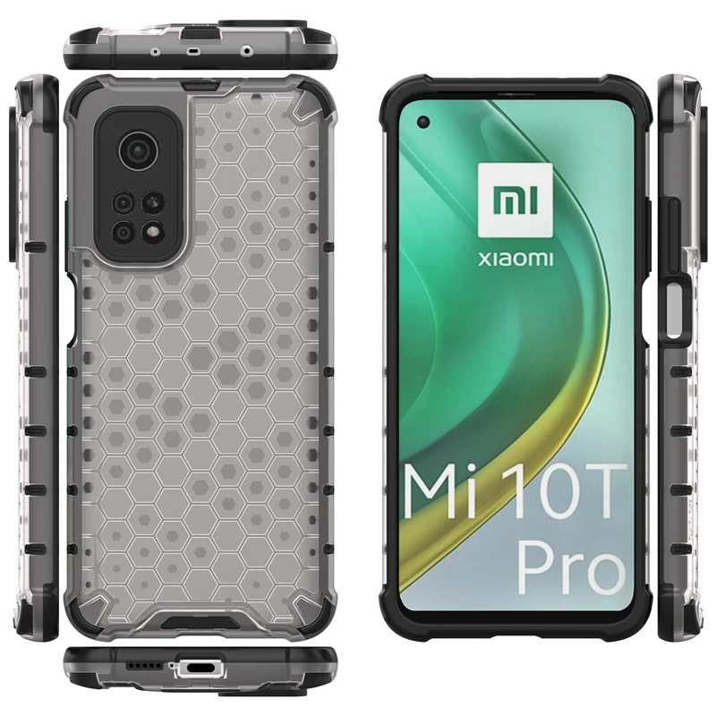 

Case For Xiaomi Mi 10T Pro Rugged Soft Silicone Hybrid Armor Shockproof Phone Cover For Xiaomi Mi 10 Pro Mi10t Lite 5G Case