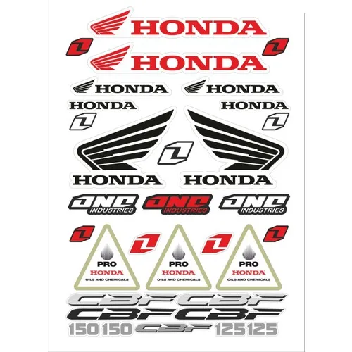

Honda sticker set for honda motor car stickers sponsorship stickers lovely look outward appearance vicinity decal set