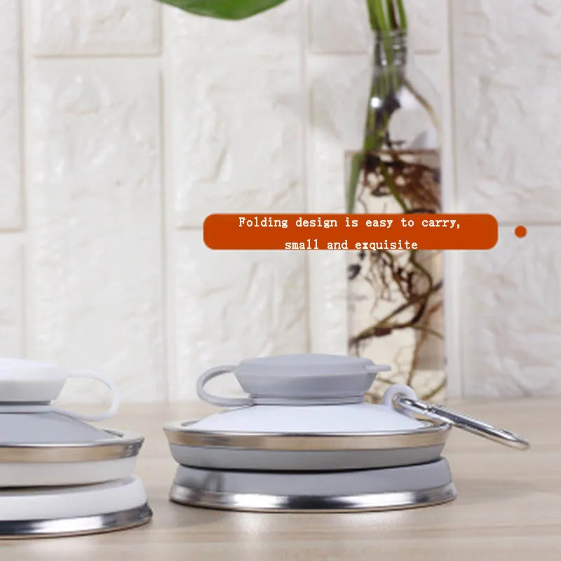 Складная силиконовая чашка для путешествий портативная Выдвижная чайная кружка