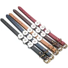 Лидер продаж 18 мм кнопки браслет часы для щелкает ювелирных изделий простые кожаные панк браслет с украшением в виде кнопки с тремя кнопками