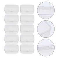 10 pcs musically transparent plastic guitar pick holders cases transparent