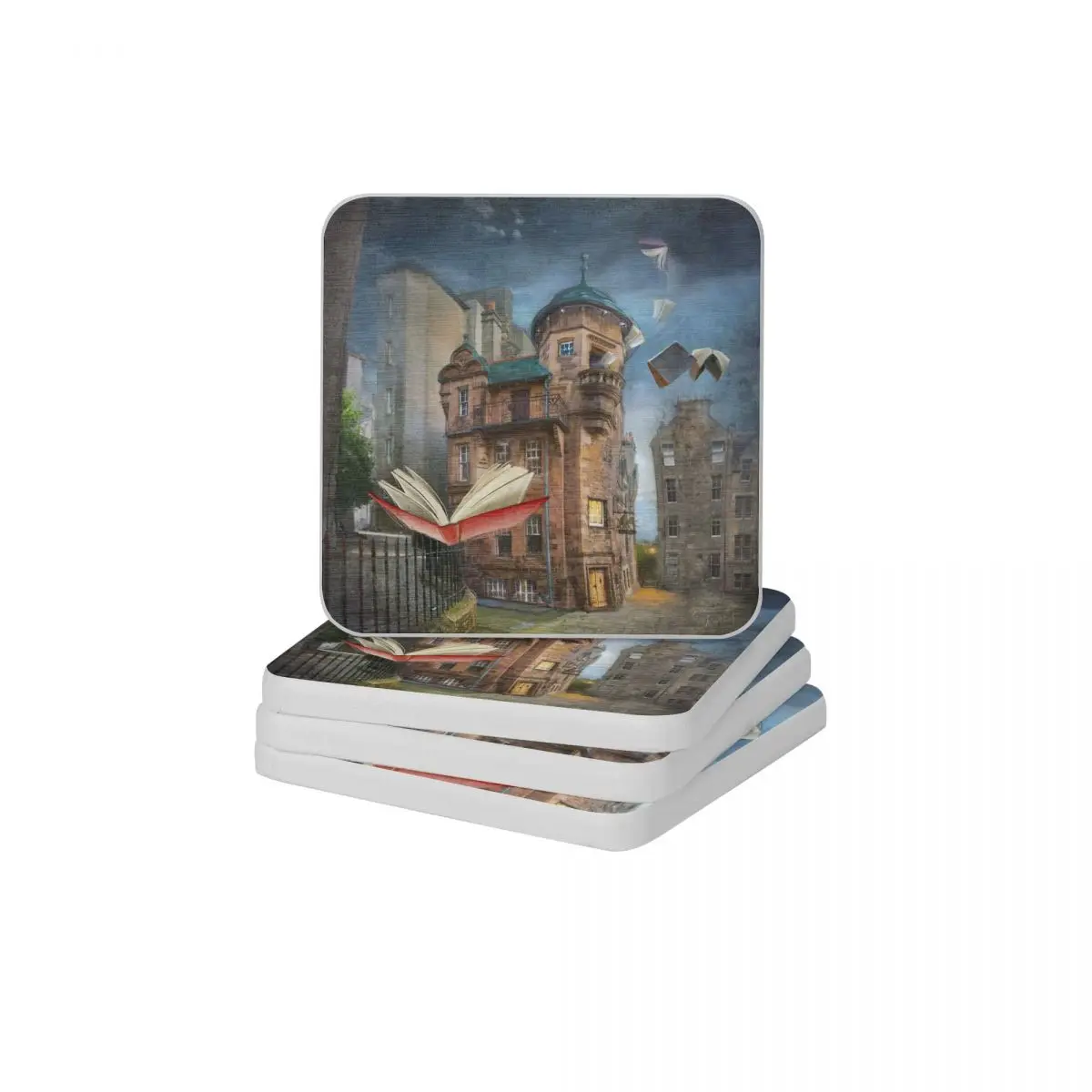 

Музей писателей, диатомит, квадратная круглая подставка Нескользящие Коврик для мыла и зубной щетки Оптовая продажа 10x10 см