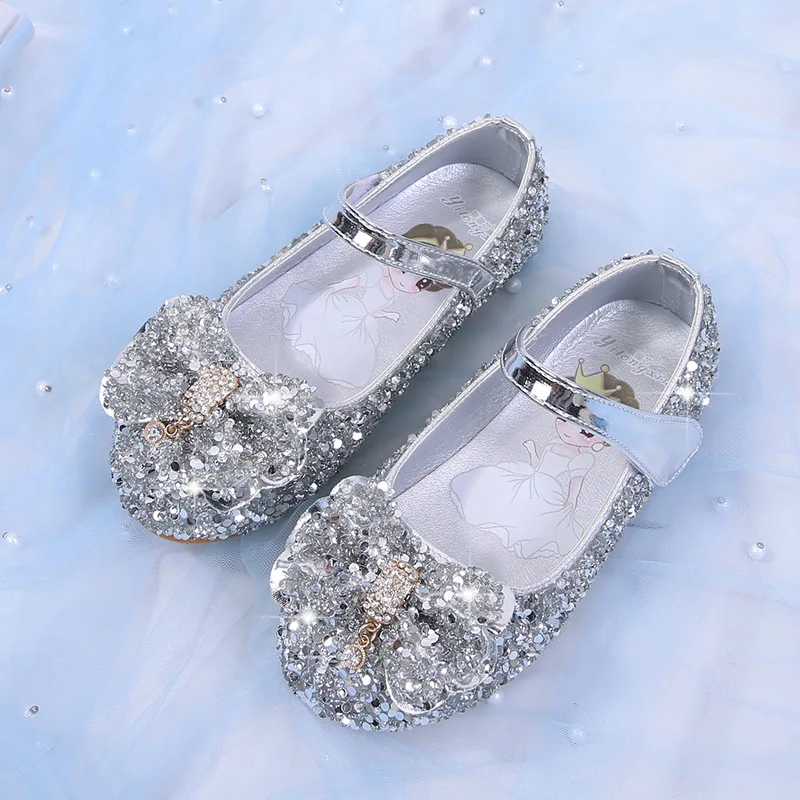 Spring 2020 new children's shoes sequins girls princess flash baby dance casual toddler high quality sandals | Тематическая