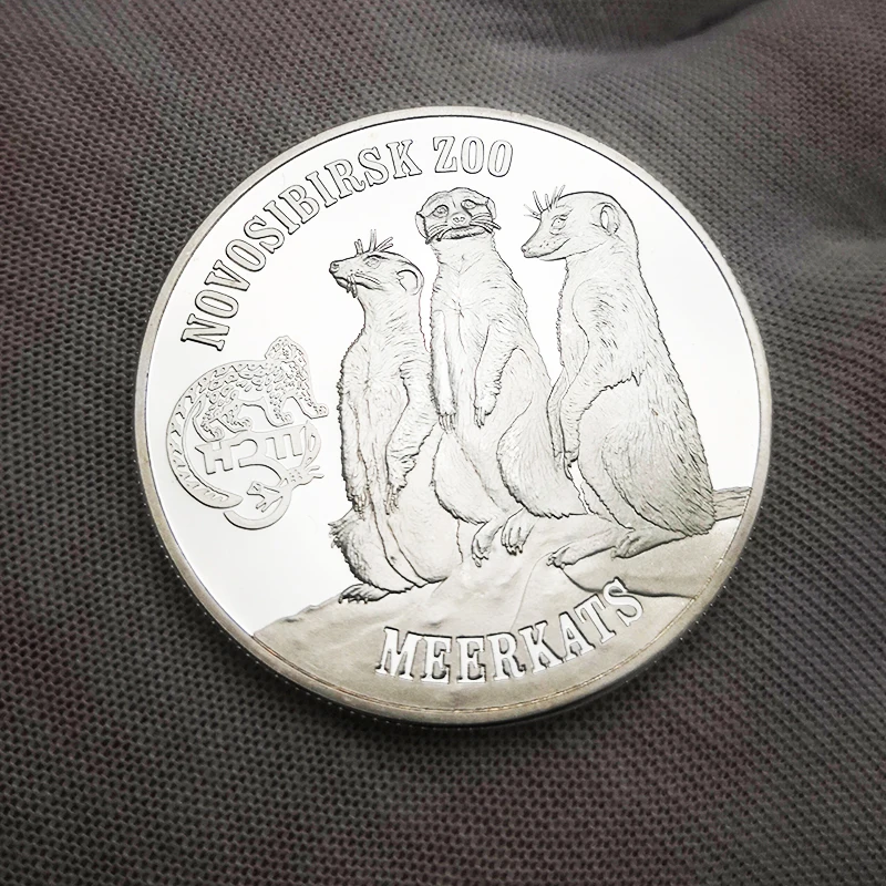 2015 г. Новосибирский зоопарк рисунок медацина серебряная монета коллекция