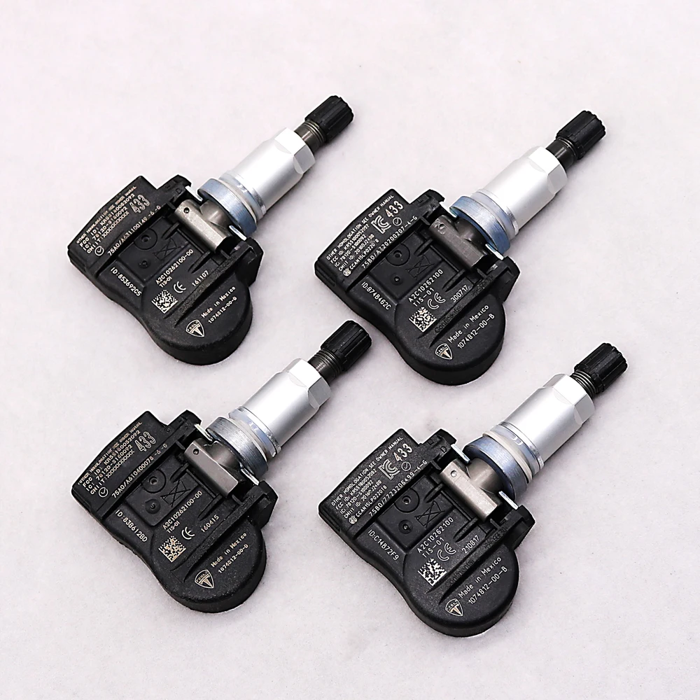 1074812-00-B новый комплект (4) TPMS датчик давления в шинах для Tesla Model 3 S X Y 433 МГц |