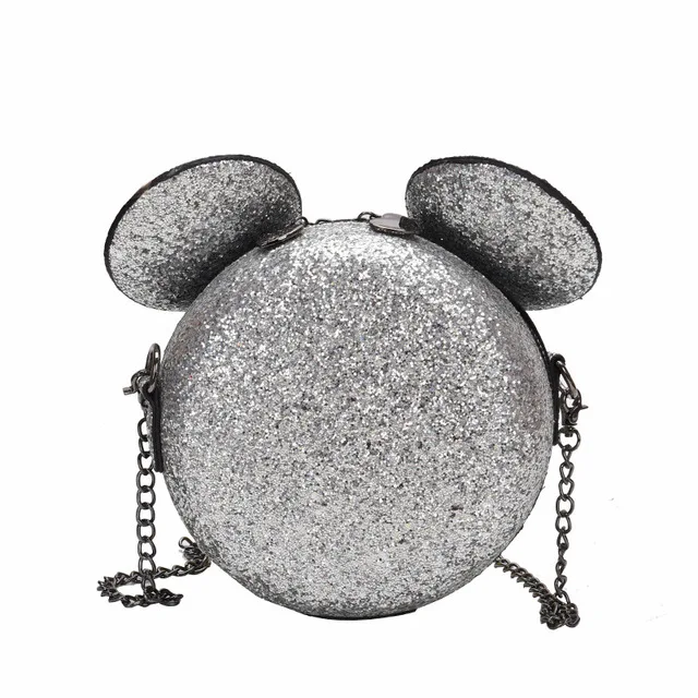 Disney Микки Маус женские модные сумочки на плечо милые Мультяшные женские маленькая круглая сумка мессенджер женская сумка для хранения - Цвет: 3