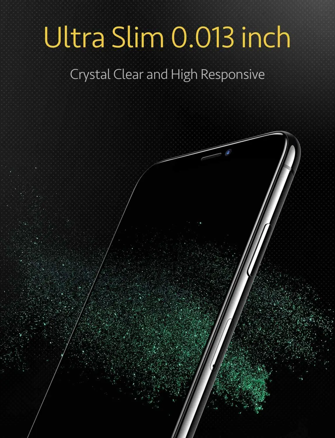 Защитное стекло зеленое для iPhone 11 Pro/X/XR/XS Max|Защитные стёкла и плёнки телефонов| |