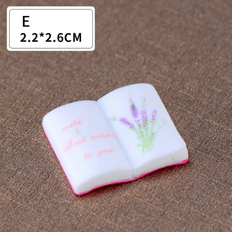 DIY креативный мультфильм мини-книга модель смолы наполнитель слизи комплект Diy аксессуары полимерная глина талисманы Интерактивная детская игрушка - Цвет: 5