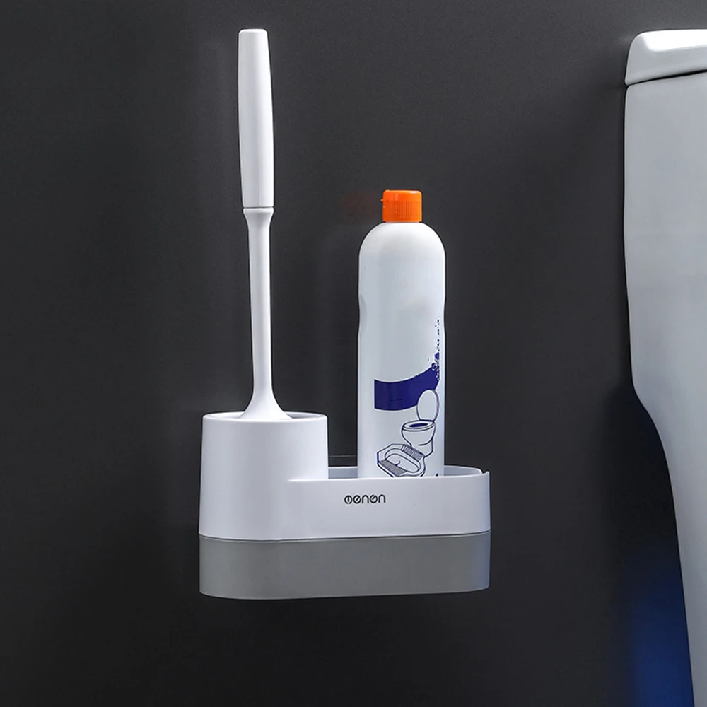 

Щетка для унитаза из термопластичной резины с гибкой головкой, набор многофункциональных вращающихся щеток для чистки, инструменты для ван...