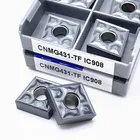 Токарный инструмент CNMG120408 TF IC907 IC908, токарный инструмент лезвие канавки, режущий инструмент CNMG фрезерный нож