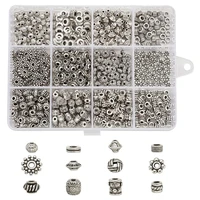 1 box mixed shapes tibetan style beads for earrings bracelets necklaces jewelry making diy 24pcs 600pcsbox