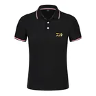 Летняя специальная рыболовная футболка Daiwa, дышащая одежда для рыбалки, быстросохнущая рубашка с коротким рукавом и отворотом, 2021