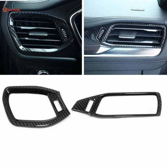 

Для Ford Kuga Escape 2020 2021 Стильная крышка из углеродного волокна для салона автомобиля левая и правая крышка для вентиляционного отверстия кондиц...