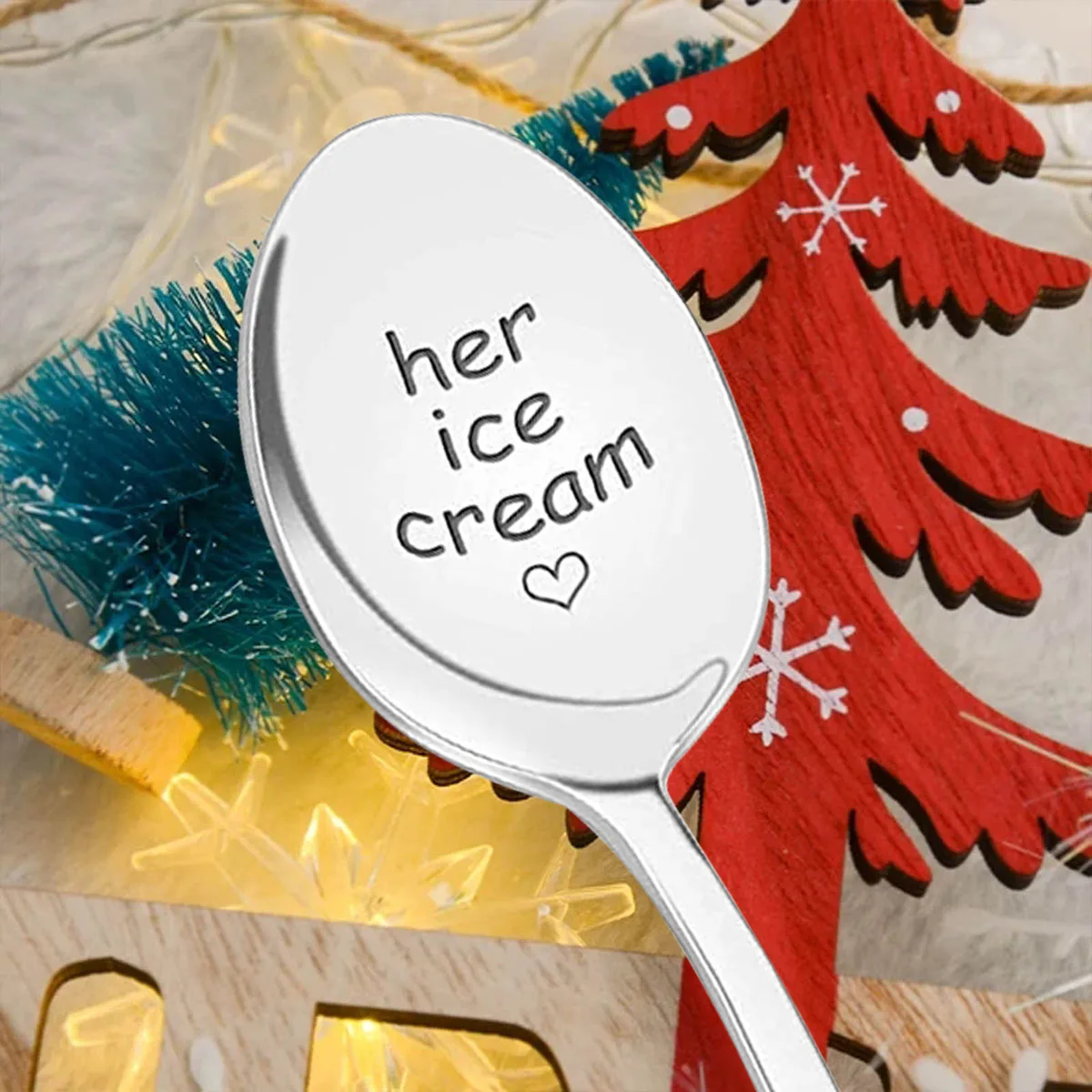 

Ложка из нержавеющей стали с гравировкой, 2 шт.