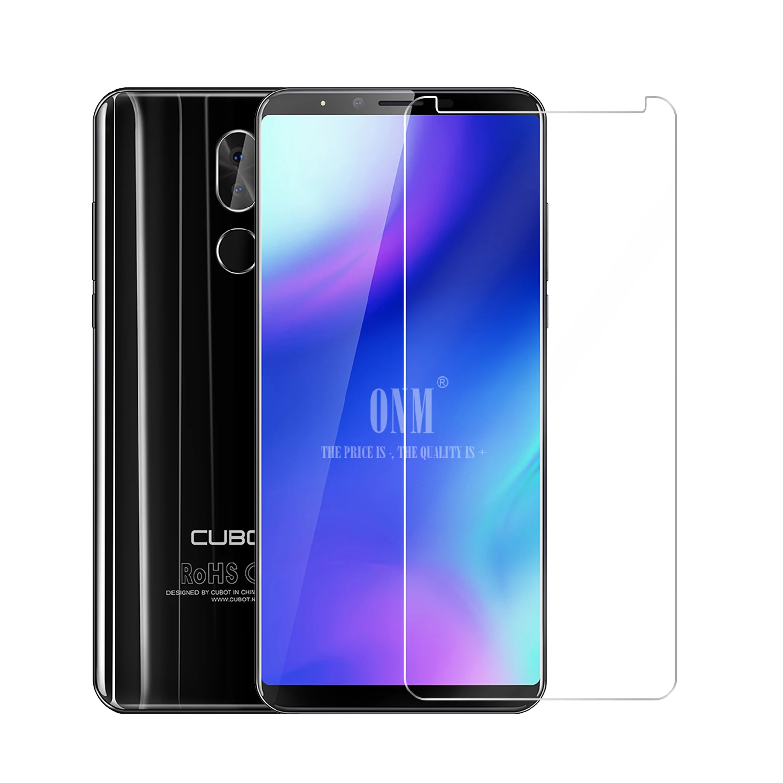 2 шт. закаленное стекло для CUBOT X18 PLUS защита экрана 2.5D 9 H премиум класса Защитная