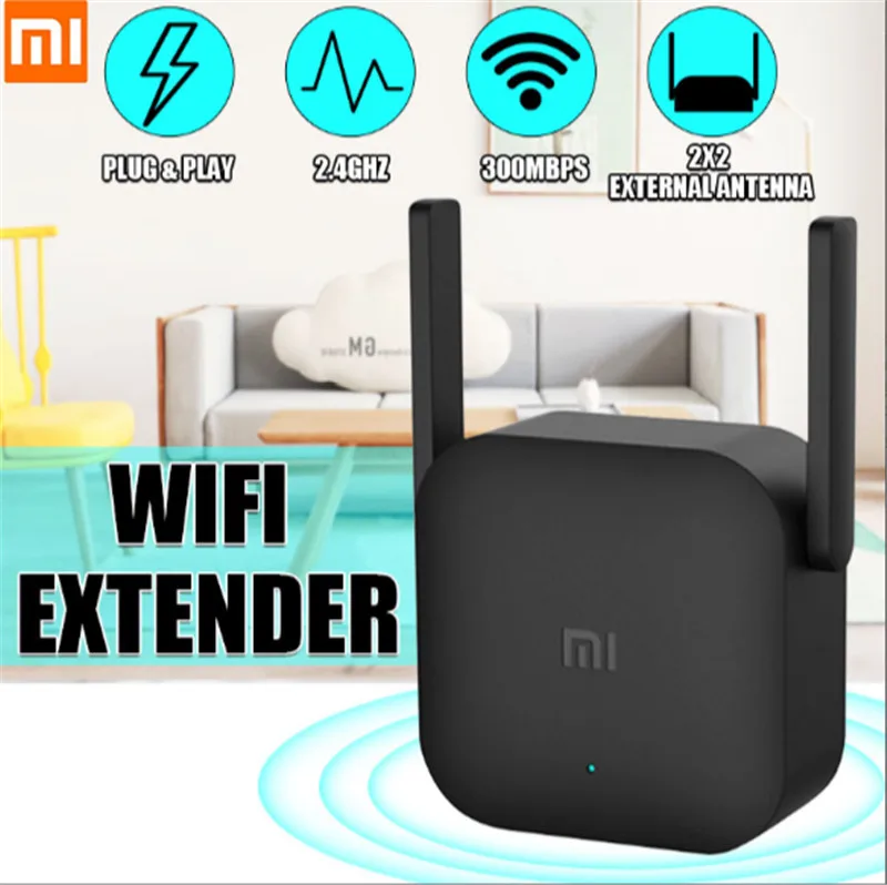 Усилитель Xiaomi Pro 300mbps WiFi беспроводной сетевой ретранслятор усилитель с