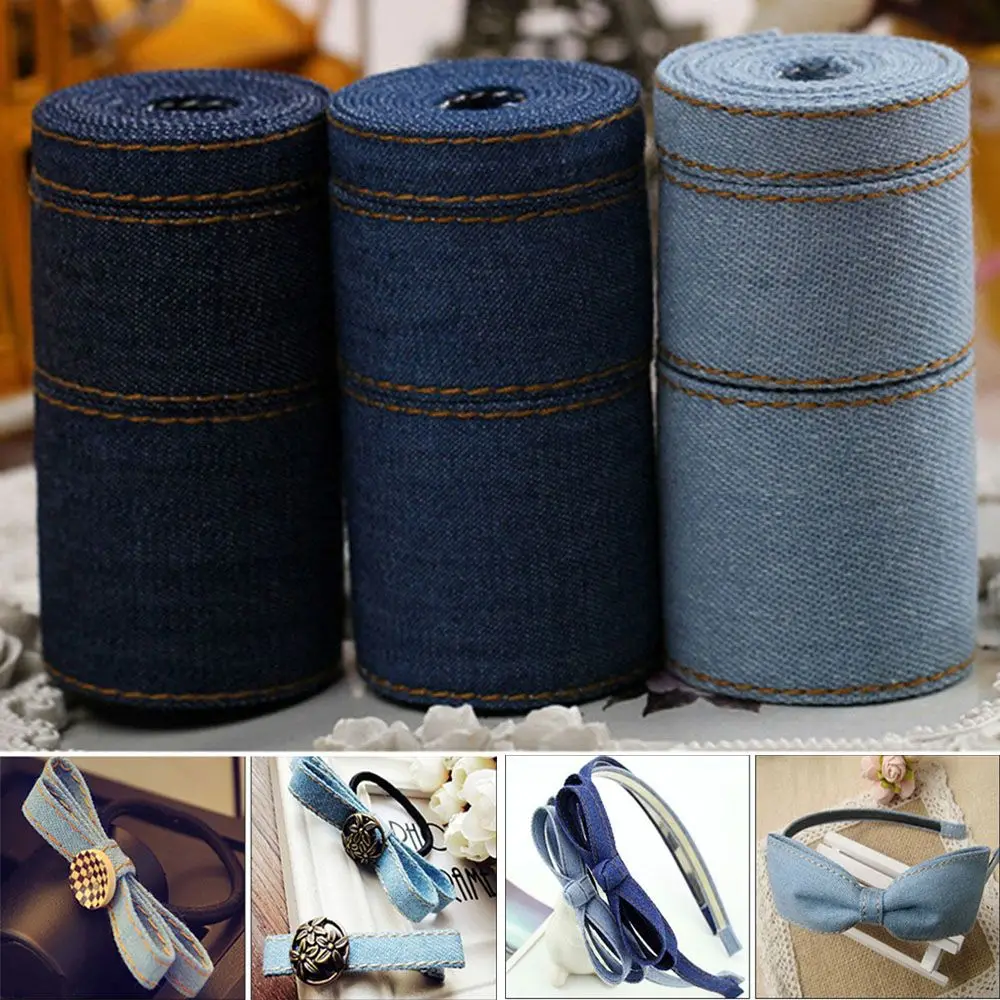 

Jumper Cap Hairclip Accessories Crafts Clothing Decorations Jeans Fabric Tape Denim Ribbon Sewing