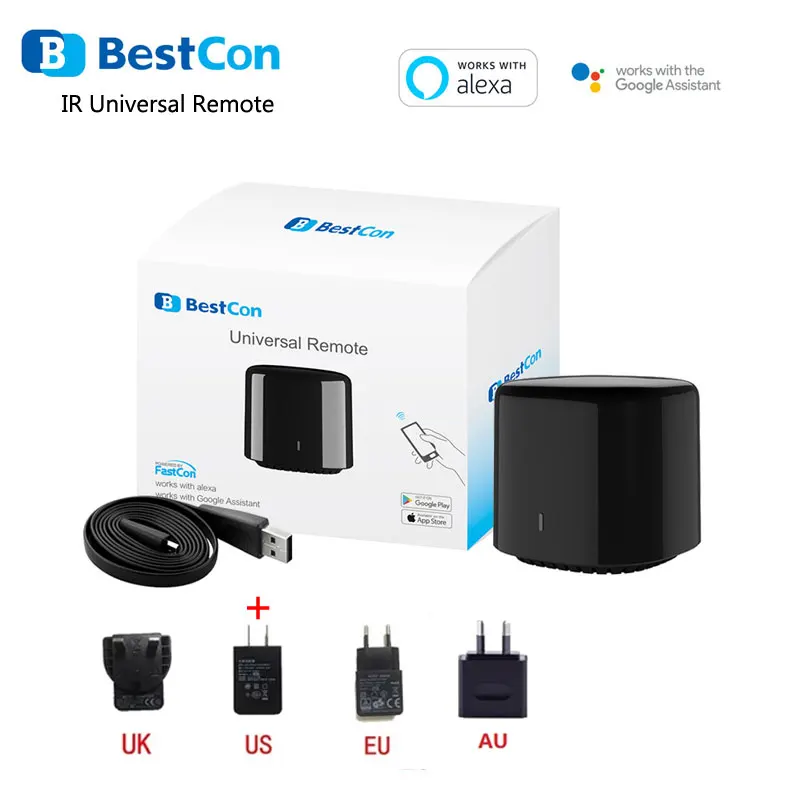 broadlink bestcon rm4c mini universele 4g wifi ir afstandsbediening compatibel alexa google assistent voor ac free global shipping