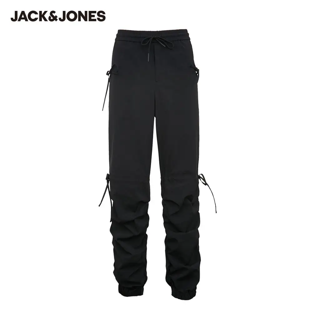 

JackJones Men's Loose Fit Cargo Pants Streetwear Solid Color Big Pockets Casual Pants Menswear| 220314076