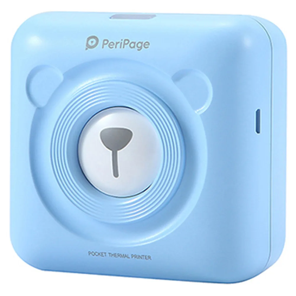 PAPERANG blue PAPERANG P2 портативный мини-принтер термальный Bluetooth принтер беспроводной термальный фото телефон подключение 300 dpi 1000 мАч Ba - Цвет: PAPERANG blue