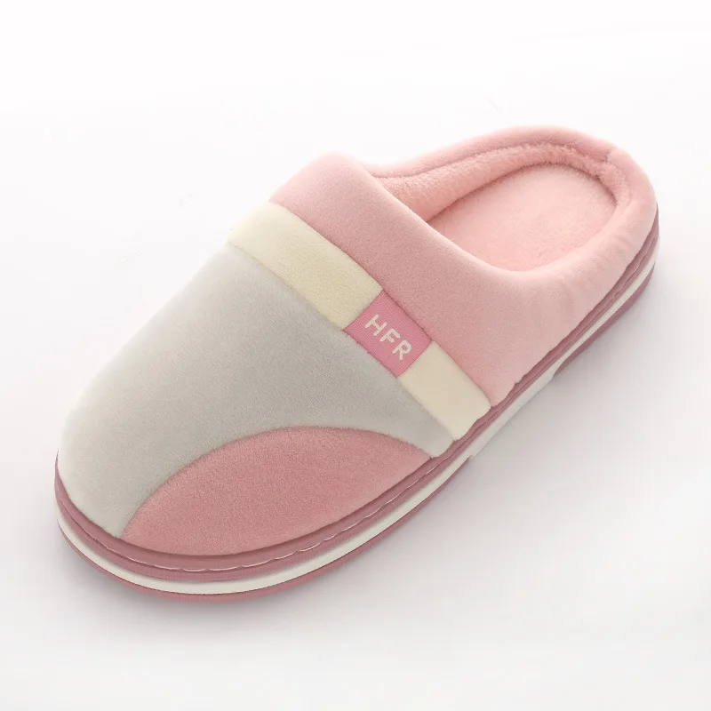 The New Cotton Slippers Antiskid Indoor Outdoor Fall and Winter Soft Bottom Winter That Occupy Plush Female Thermal Couple Man