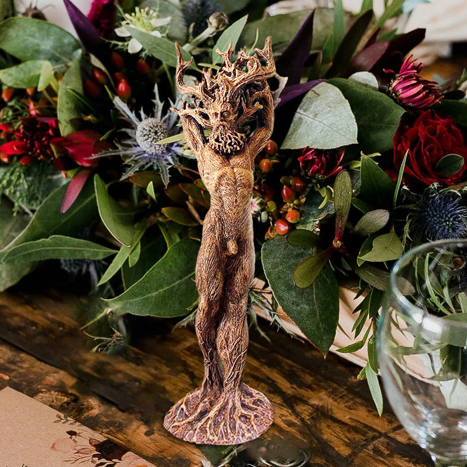 Статуя богини леса статуя дерева из смолы садовая скульптура украшения для дома