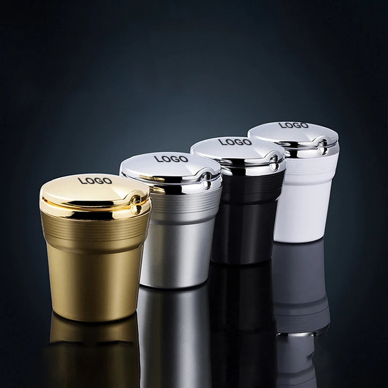 

1pcs With Led Lights car Logo Creative Personality ashtray for CHANGAN EADO XT CS15 CS35 CS55 CS75 CS95 Auto Accessories