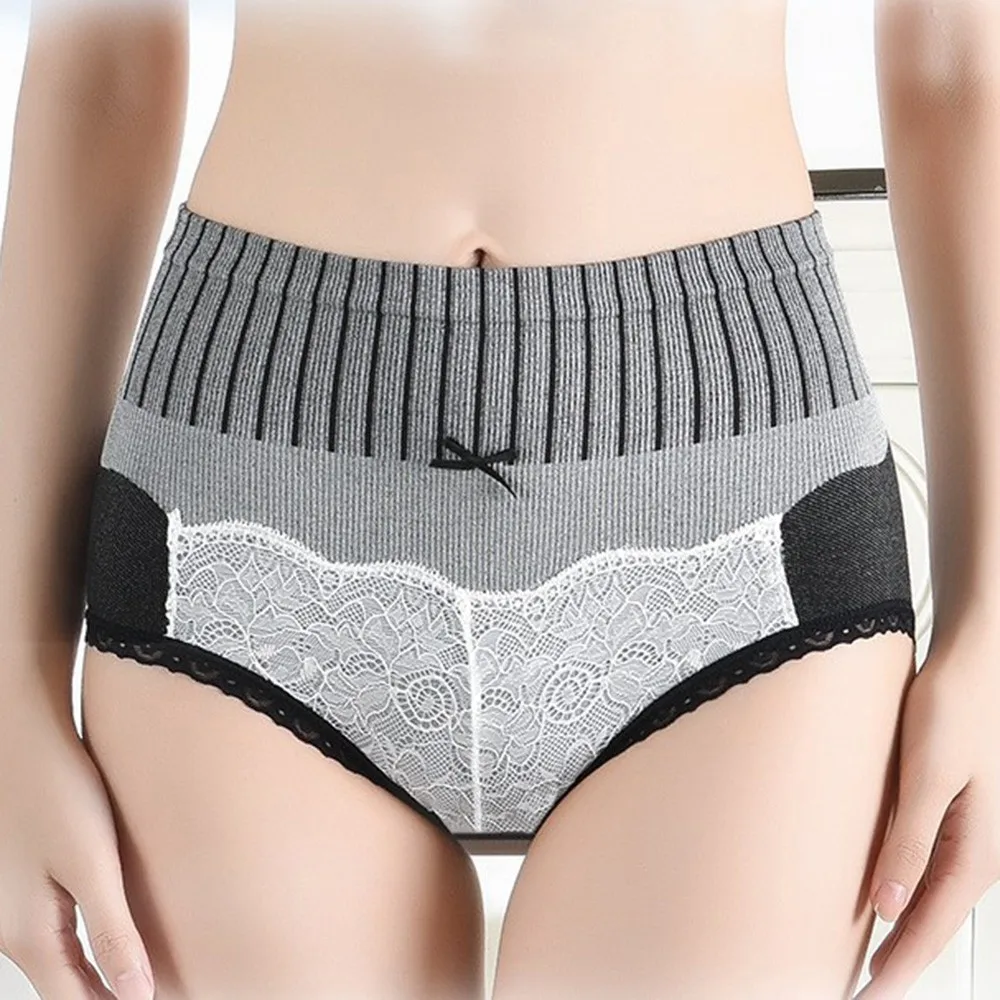 

High-Waist Women's Panties Polyamide Graphene Hip-Lifting Plus Size Underwear Anti-microbial Sensual Lingerie Warm Clothes