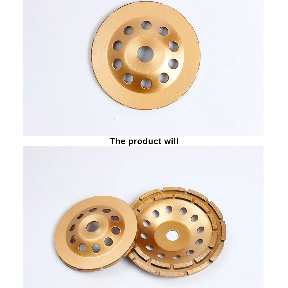 

Diamond Cup Grinding Wheel Grinding Wheel Double-Row Abrasive 230mm Diamond Concrete Stone Grinder Polishing Disc Abrasive Tools