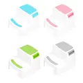 2 Steps Double Stool Plastic 280 lbs for Kids Anti-Slip Child Ladder Childrens Non-slip Feet Increase Bathroom Toilet Stool
