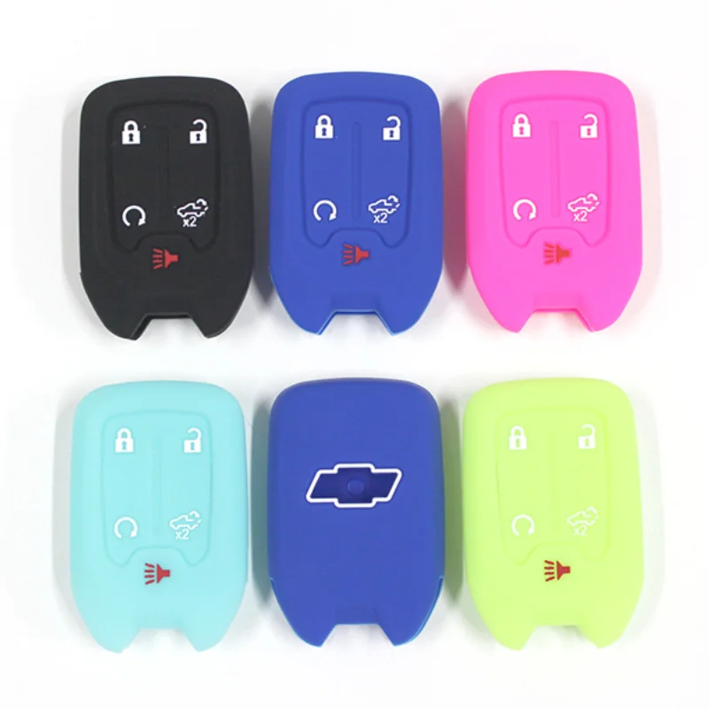 

Silicone Car Key Case Is Suitable for Chevrolet Smart 5 Key GMC Yukon Special Key Cover