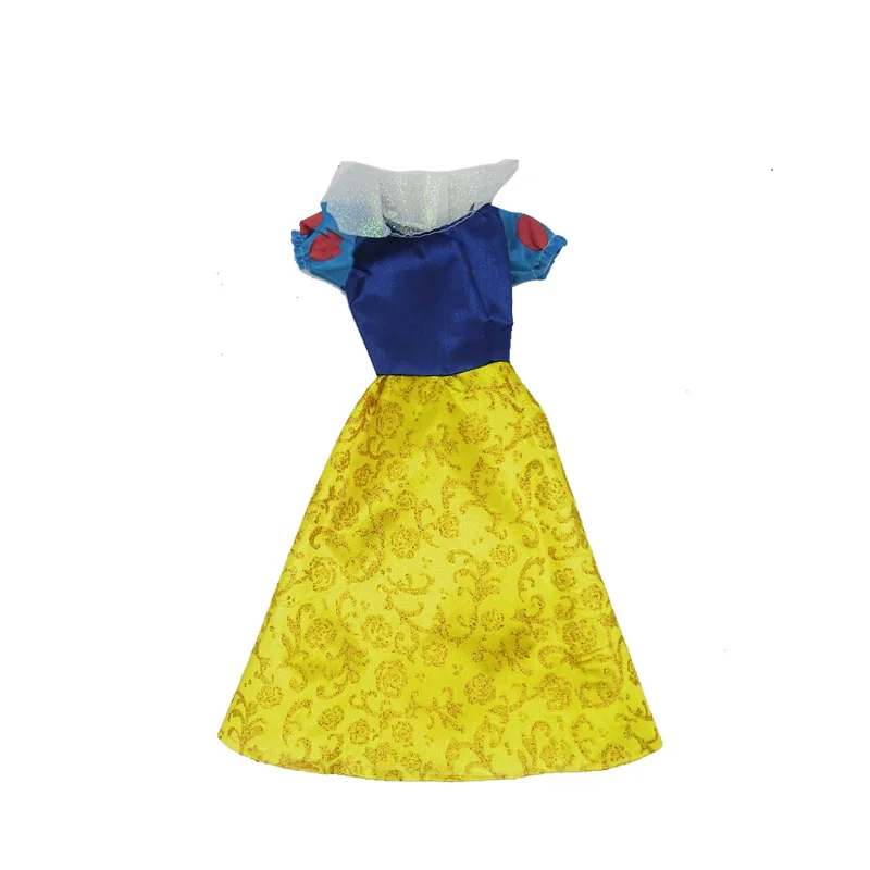 Платье принцессы Белоснежка косплей наряд для куклы Барби 1/6