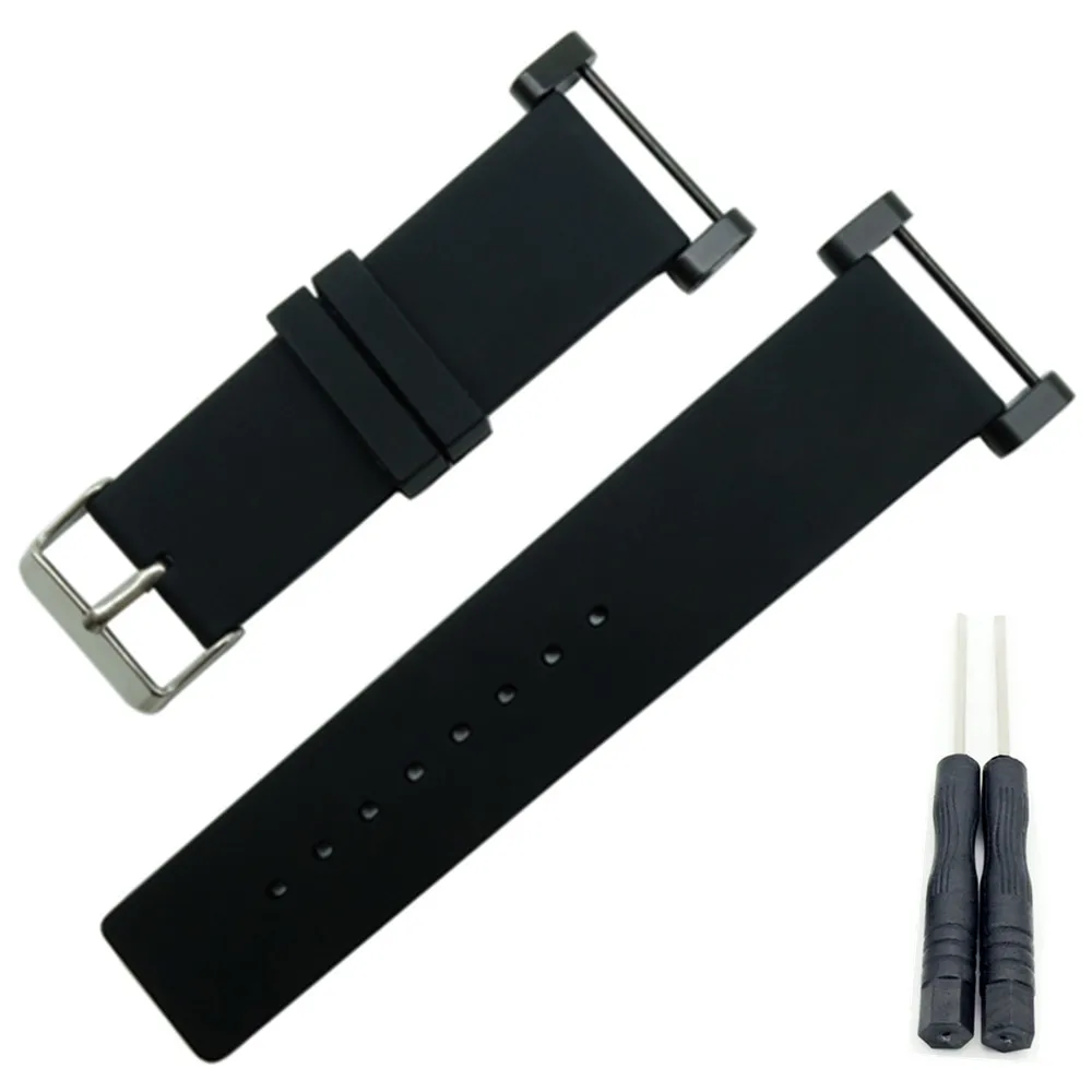 HQ Гладкий для Suunto Core ремешок часов резиновый силиконовый гелевый