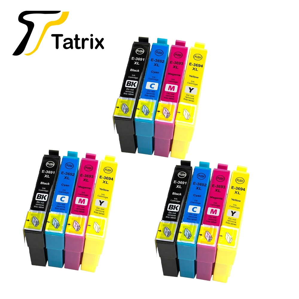 Цветной совместимый картридж для принтера Tatrix T3691 T3692 T3693 T3694 чернильный Epson