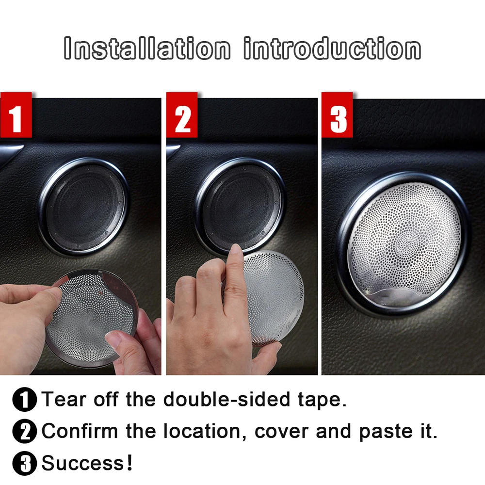 Новинка 4 шт. декоративная крышка для автомобильной двери динамика громкий