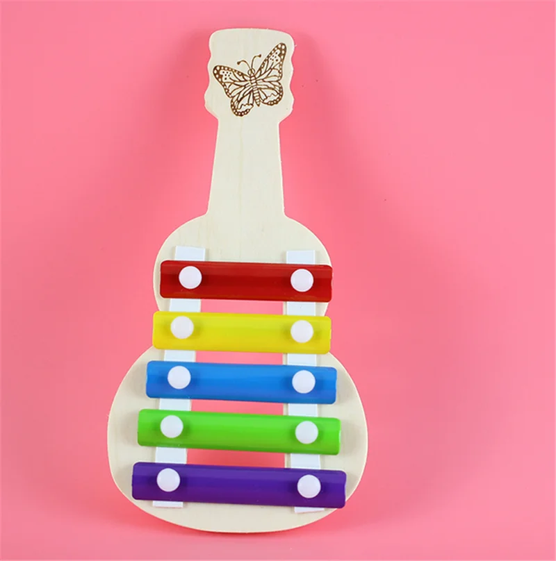 Новые детские музыкальные игрушки радужные деревянные ксилофон инструменты