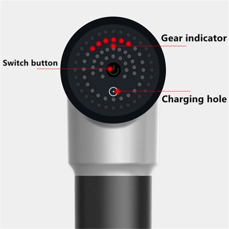 

Wireless LCD Massage Gun Muscle Relaxation Electric Massagers Vibrating Fascia Gun Relieving Pain Massage Guns Portable Massager