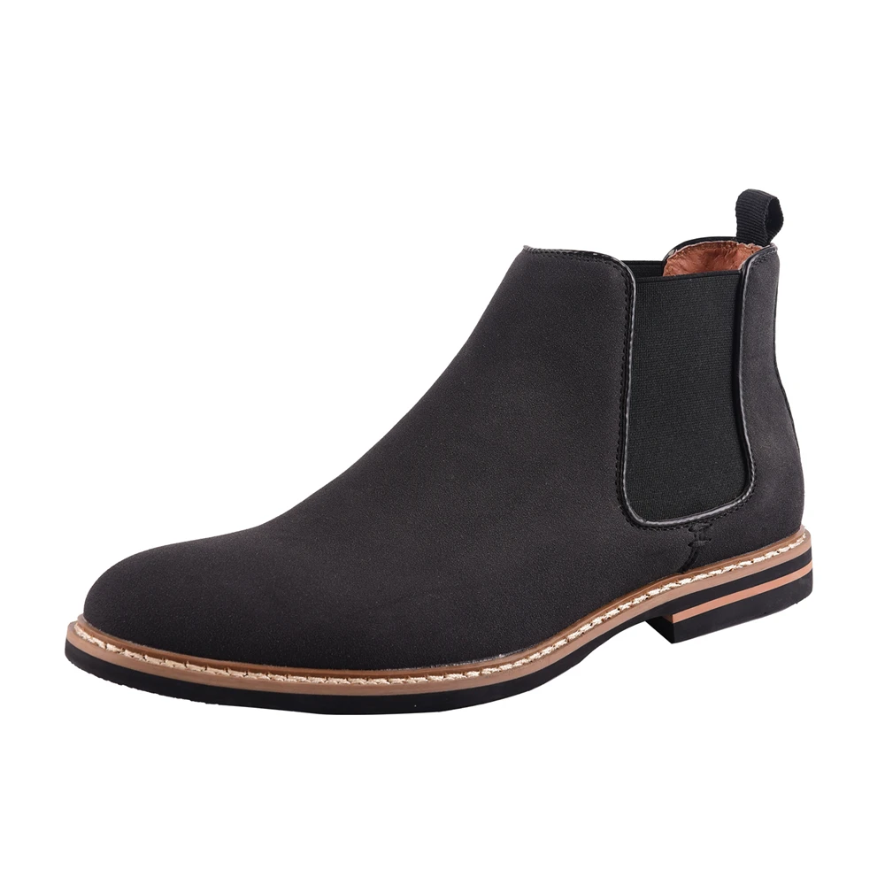 

Chelsea Boots Men PU Leather Decent Men Ankle Boots Original Male Short Casual Shoes British Style Winter Spring Boot