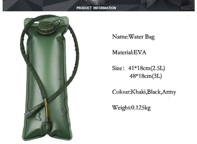 2.5L/3L Открытый военный камуфляжный рюкзак, сумка для воды, штурмовая тактическая пехота, рюкзак, внутренняя сумка для кемпинга, походная сумка Blader