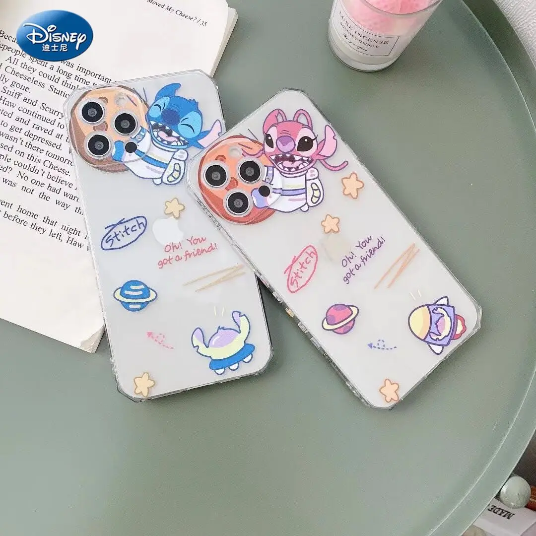 

Прозрачный силиконовый чехол DISNEY 2021 для IPhone 11 Pro Xs Max iPhone 12, Официальный чехол из жидкого силикона 360 zz0616