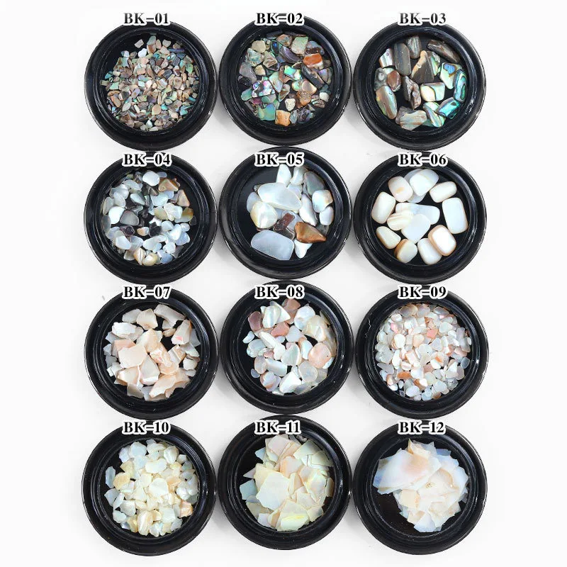 

1 Box Nails Decorations Shells Stone Art Sequins For Manicure Nail Accessories DIY Manicure Decorations Nail Art -VL16